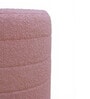 Cashmere Boucle Pouffe In Pink Colour