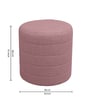 Cashmere Boucle Pouffe In Pink Colour