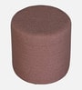 Cashmere Boucle Pouffe In Pink Colour