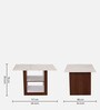 Casket 4 Seater Dining Set in Ply Wood Finish