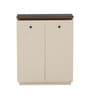Caspain Shoe Rack 2 Door In Beige Finish