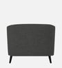 Casper Fabric 1 Seater Sofa in Charcoal Grey Colour