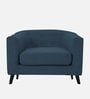 Casper Fabric 1 Seater Sofa in Light Blue Colour