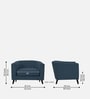 Casper Fabric 1 Seater Sofa in Light Blue Colour