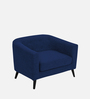 Casper Fabric 1 Seater Sofa in Royal Blue Colour