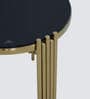 Casper Black & Gold Glass Top Nesting Coffee Table (Set Of 3)