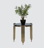 Casper Black & Gold Glass Top Nesting Coffee Table (Set Of 3)