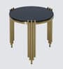 Casper Black & Gold Glass Top Nesting Coffee Table (Set Of 3)