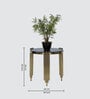 Casper Black & Gold Glass Top Nesting Coffee Table (Set Of 3)