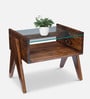 Durian Casper Side Table in Brown Colour