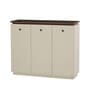 Caspian Shoe Rack 3 Door In Beige Finish