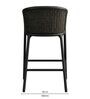 Cassandra 2 Seater Bar Set In Black Finish