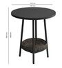 Cassandra 2 Seater Bar Set In Black Finish
