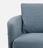 Cassandra Fabric 1 Seater Sofa In Blue Color