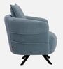 Cassandra Fabric 1 Seater Sofa In Blue Color