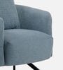 Cassandra Fabric 1 Seater Sofa In Blue Color