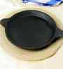 Black Iron Fry Pan Pre-Seasoned & Nonstick Medium Size: 25 cm (9 inch) 2.7kg Double Handle Design