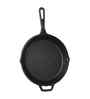 Black Cast Iron Grill Pan 25 cm Pre-Seasoned