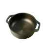 Cast Iron Kadai Pre-Seasoned with Flat Handles Medium Size: 25.4 cm (10 inch), 2.5L, 2.7kg