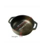 Cast Iron Kadai Pre-Seasoned with Flat Handles Medium Size: 25.4 cm (10 inch), 2.5L, 2.7kg
