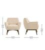 Castello Arm Chair In Beige Colour