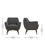 Castello Arm Chair In Grey Colour