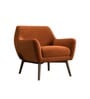 Castello Arm Chair In Rust Orange Colour