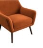 Castello Arm Chair In Rust Orange Colour
