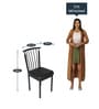 Castello Dining Chair in Black Leatherette