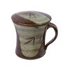 Caster 250ml Brown & Grey Ceramic Coffee Mug with Lid Caster 250ml Brown & Grey Ceramic Coffee Mug with Lid