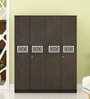 Castle 4 Door Wardrobe in Dark Wenge Colour