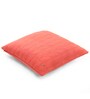 Castle Pink Shell 100% Cotton 18X18 Inches Knitted Cushion Cover With Filler