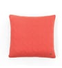 Castle Pink Shell 100% Cotton 18X18 Inches Knitted Cushion Cover With Filler