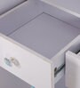 Castle 3 Door Kids Wardrobe in Highgloss White & Blue Colour