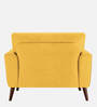 Castro Fabric 1 Seater Sofa In Bold Yellow Color