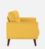 Castro Fabric 1 Seater Sofa In Bold Yellow Color