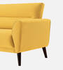 Castro Fabric 1 Seater Sofa In Bold Yellow Color