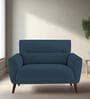 Castro Fabric 1 Seater Sofa In Royal Blue Color