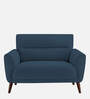 Castro Fabric 1 Seater Sofa In Royal Blue Color