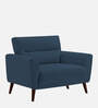 Castro Fabric 1 Seater Sofa In Royal Blue Color