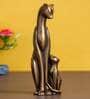 Cat Family Polyresin & Bronze Animal Figurine