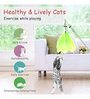 Feathered Green Nylon Cat Thread Feather Toy