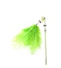 Feathered Green Nylon Cat Thread Feather Toy