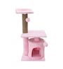 Leveled Pink MDF & Rope Cat Tree