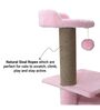 Leveled Pink MDF & Rope Cat Tree