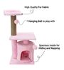Leveled Pink MDF & Rope Cat Tree