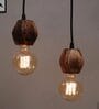 Catania Brown Wood Hanging Light