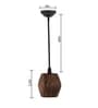 Catania Brown Wood Hanging Light