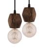 Catania Brown Wood Hanging Light