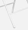 Catania Metal Folding Chair in White Colour